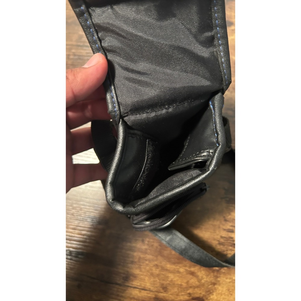 Olympus Camera Case Unisex OS Black Faux Leather Shoulder Bag Travel Tech Pouch